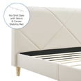 thumbnail image 5 of Modern Sleep Linville Upholstered Bed, Queen, Beige, 5 of 11