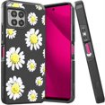 thumbnail image 4 of For REVVL 7 Pro 5G Tough Strong MetKase Hybrid (Magnet Mount Friendly) + Tempered Glass Case Cover - Chamomile Flowers, 4 of 6