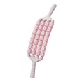 thumbnail image 1 of Rodillo de masaje de 4 filas, herramienta de masaje de fascia, flexible, portátil, práctico, manual, para pantorrillas Rosa, 1 of 8