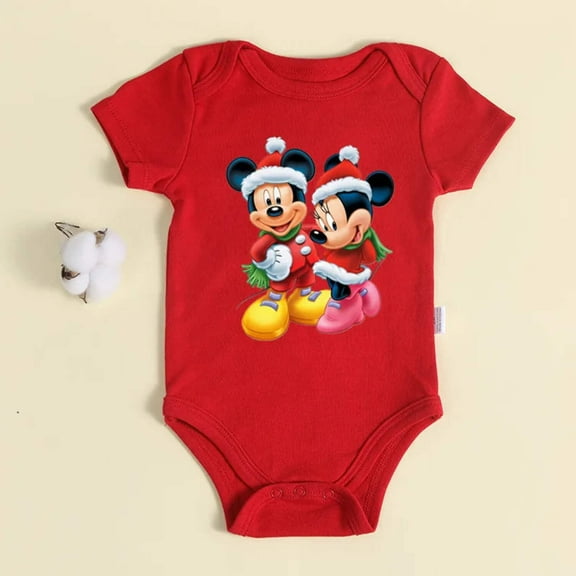 MOMSTAG Cotton Baby Mickey Print Infant Outfit