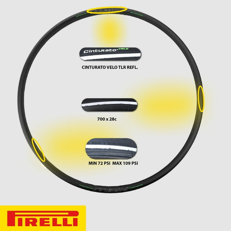 Pirelli Cinturato Velo TLR Classic Bicycle Tire 28-622