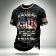 thumbnail image 2 of Never Forget 9/11 25th Anniversary Men's T-Shirt - Vintage Style Memorial Graphic Tee with Crew Neck for Everyday Commemorative Wear Royal Blue S, 2 of 3