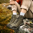 thumbnail image 5 of Botas de senderismo NORTIV 8 Armadillo impermeables para hombre, color verde militar, 5 of 5