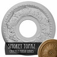 thumbnail image 3 of Ekena Millwork 11 7/8"OD x 3 5/8"ID x 7/8"P Helene Ceiling Medallion (Fits Canopies up to 5 1/4"), Hand-Painted Smokey Topaz Crackle, 3 of 5