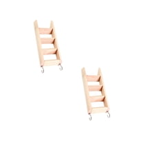 FRCOLOR 2pcs Toys for Hamsters Small Animal Rat Stairs Wooden Ladder Exercise Guinea Pig Ferret Toys