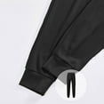 thumbnail image 7 of Mens Jogging Pants Casual Loose Waffle Joggers Sweatpants with Pockets Fall Elastic Waist Drawstring Pants M, Black, 7 of 7