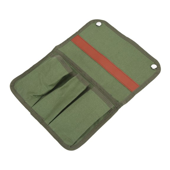 Chair Arm Pouch, Camping Chair Armrest Storage Bag Canvas  For Home For Outdoor Military Green