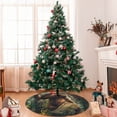 thumbnail image 7 of Yiaed Jungle Hat Bear Print Christmas Tree Skirt , Tree SkirtsTree Mat for Christmas Winter Holiday Indoor Decorations-36", 7 of 7