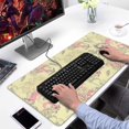 thumbnail image 2 of Long Mouse Pads for Desk,Pioneer Flower Floral Print Pattern Desk Mats on Top Of Desks, Desk Mouse Pad Extra Large with 3mm Non-Slip Base and Stitched Edge for Gaming,Office,Work,Home 31.5"x15.7", 2 of 6