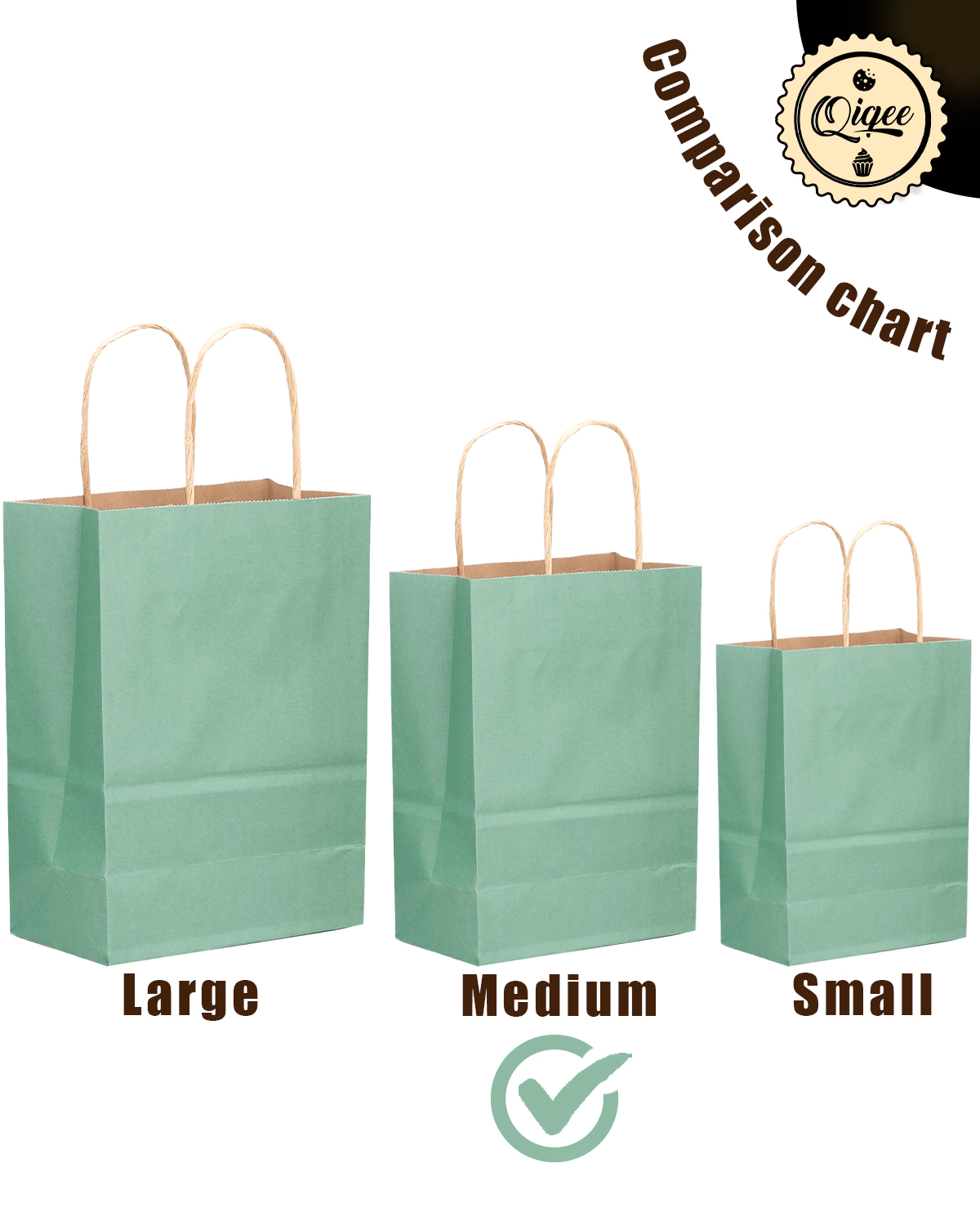 Bakepacker Medium Gift Bags - 32 Pack Multicolor photo 5