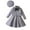 Gray, variant on Darzheoy Girls Outfits Long Sleeve Casual Solid Color Bow Tie Coat And Pleated Skirt And Hat Fall Winter Round Neck 3 Piece Sets ,Size 3-7 Years