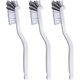 thumbnail image 1 of Xiao Hua 3 cepillos de limpieza de huecos, nuevos cepillos de cerdas duras para uso doméstico, herramienta de limpieza de grietas, cepillos de limpieza pequeños (blancos), 1 of 5