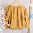 thumbnail image 3 of POINTERTECK Enfants Blouse de Mode Bébé Fille Manches Longues Couleur Unie Puff Manches Rose, 3 of 6