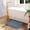 Light Blue, variant on Soft Absorbent Chenille Bath Mat Rug with Anti-Skid Rubber Backing, 24 x 17, White, by Noble Linens
