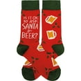 thumbnail image 3 of Novelty Socks Socks For Beer Cotton Christmas Santa 109609, 3 of 3