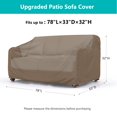 thumbnail image 2 of Funda impermeable para sofá de patio BROSYDA 198x84x81 cm marrón, 2 of 6