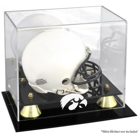 Iowa Hawkeyes Golden Classic Logo Mini Helmet Display Case