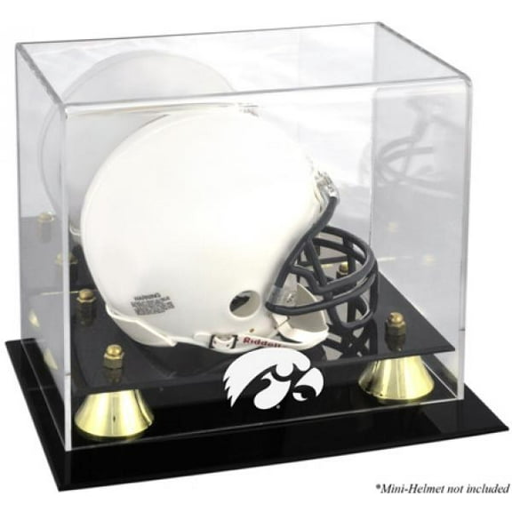 Iowa Hawkeyes Golden Classic Logo Mini Helmet Display Case