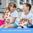 thumbnail image 6 of Dailycode Reusable Ziploc Bags Leakproof Sandwich Snack Freezer Bags Cartoon Strawberry 3 pack, 6 of 7