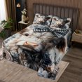 thumbnail image 2 of Erosebridal Rustic Cow Coverlet Set King, Romantic Rose Bedding Set, Farmhouse Animal Decor 3pcs, 2 of 5