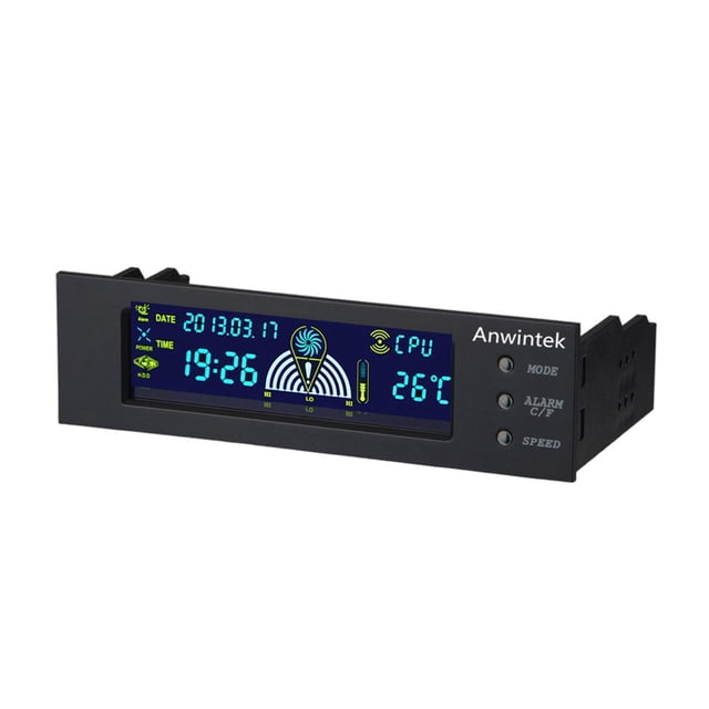 Tachiuwa Computer Temperature Monitor 5.25inch DIY Controller Perpetual Calendar Display