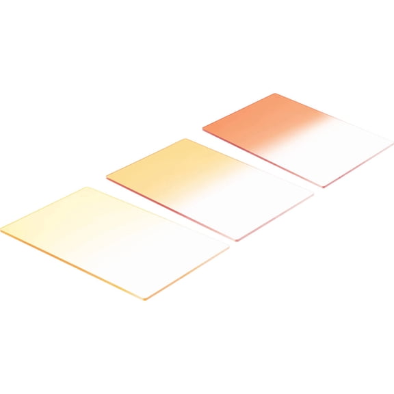 Lee Filters 4x6" Sunset Resin Filter Set (Graduated - Hard Edge - Sunset Red, Sunset Orange, Sunset Yellow)