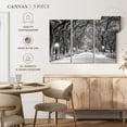 thumbnail image 5 of Elephant Stock Central Park White Winter Wall Art - Horizontal Multi Panel Canvas - Living Room Wall Decor - Places Multi Panel - Gray And Black Decor - 65" x 42", 5 of 8