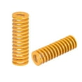 thumbnail image 1 of Unique Bargains Die Spring, 14mm OD 45mm Long 2 Pack Stamping Light Load Compression Yellow, 1 of 5