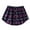 Purple, variant on PUMISAS Summer Mini Skirts For Women High Waisted Flowy Elastic Waistband Skirts Casual Loose Plaid Hem Skirts