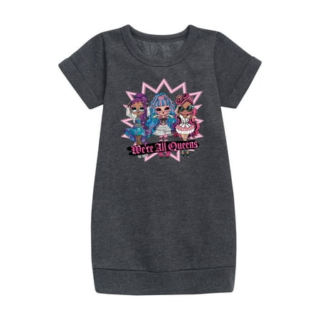 

LOL OMG! Fashion Dolls - We re All Queens - Toddler & Youth Girls Fleece Dress
