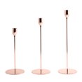 thumbnail image 1 of Candelabro de aleación antideslizante candelabro decoración candelabro para fiesta pub, oro rosa, juego de 24 + 29 + 34 cm tholdsy HA003037-12, 1 of 6
