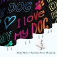 thumbnail image 6 of I Love My Dogs Art Shower Curtain 36"x72" ,Bathroom Decorative Shower Curtains Set with 12 Hooks,Modern Waterproof Washable Shower Curtain, 6 of 6