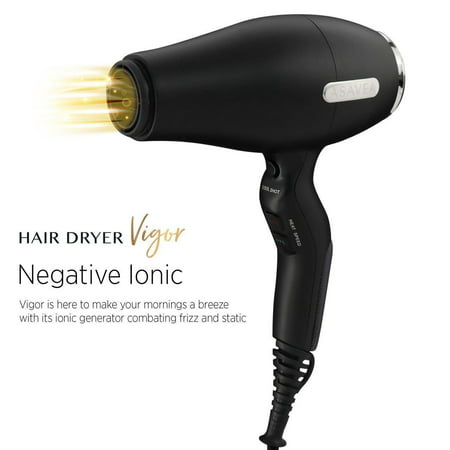 Asavea hair dryer Pro AC motor ionic, ceramic fast 1875W long life blow dryer, Light Weight Small Size But