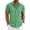 Cyan, variant on GrmtClth Men's Shirts Vacation Linen Top Fashion Short-Sleeved Tee Trendy Button Down Outfit Collared Army Green 3XL