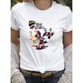 thumbnail image 1 of Comfortable Summer Top, Chic Monster Graphic Women's T-Shirt - Casual & Sporty with Crew Neck, 1 of 6