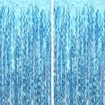 thumbnail image 2 of Hanging Decorations 5-pack Vibrant Foil Fringe Curtains for Party Backdrops Diy Photo Booth Props Wavy Tinsel Curtains for Birthday Decorations, 2 of 8