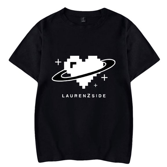 LaurenzSide Short Sleeve T-shirts Fashion Tee Shirt Unisex Streetwear Harajuku Hip Hop Clothes