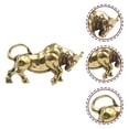 thumbnail image 2 of Bull Keychain Pendant Brass Hanging Adorn Ox Keychain Making Ornament Ox Charms, 2 of 8
