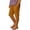 Gold, variant on Kids Girls Solid Color Linen Shorts Knee Length Preppy Style Casual Loose Fit Adjustable Waist Beach Bottoms for Summer Wear Black 12 Years-13 Years
