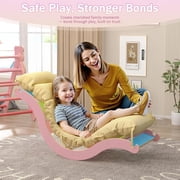 KidsBuddy Pikler Triangle Set with Cushion, 9-in-1 Kids Climbing Toys for Toddlers 1-3 Inside,Montessori Toddler Climbing Toys Indoor,Baby Playground for Children (Bear Pattern)