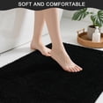 thumbnail image 2 of Alfombra Bathroom Runner B BENRON, larga, 70 x 60 cm, extra suave, negra, 2 of 8