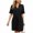 Black, variant on Babcutegg Dresses for Women V-Neck Casual Fashion High Waist Regular Fit Beach Wear Womens Summer Clothes Pink Size M