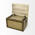 thumbnail image 6 of Set of Two Wood and Cane Storage Boxes, 6 of 9