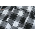 thumbnail image 6 of SSLR Flannel Shirt for Men Long Sleeve Button Down Shirt Plaid Casual Jacket, 6 of 8