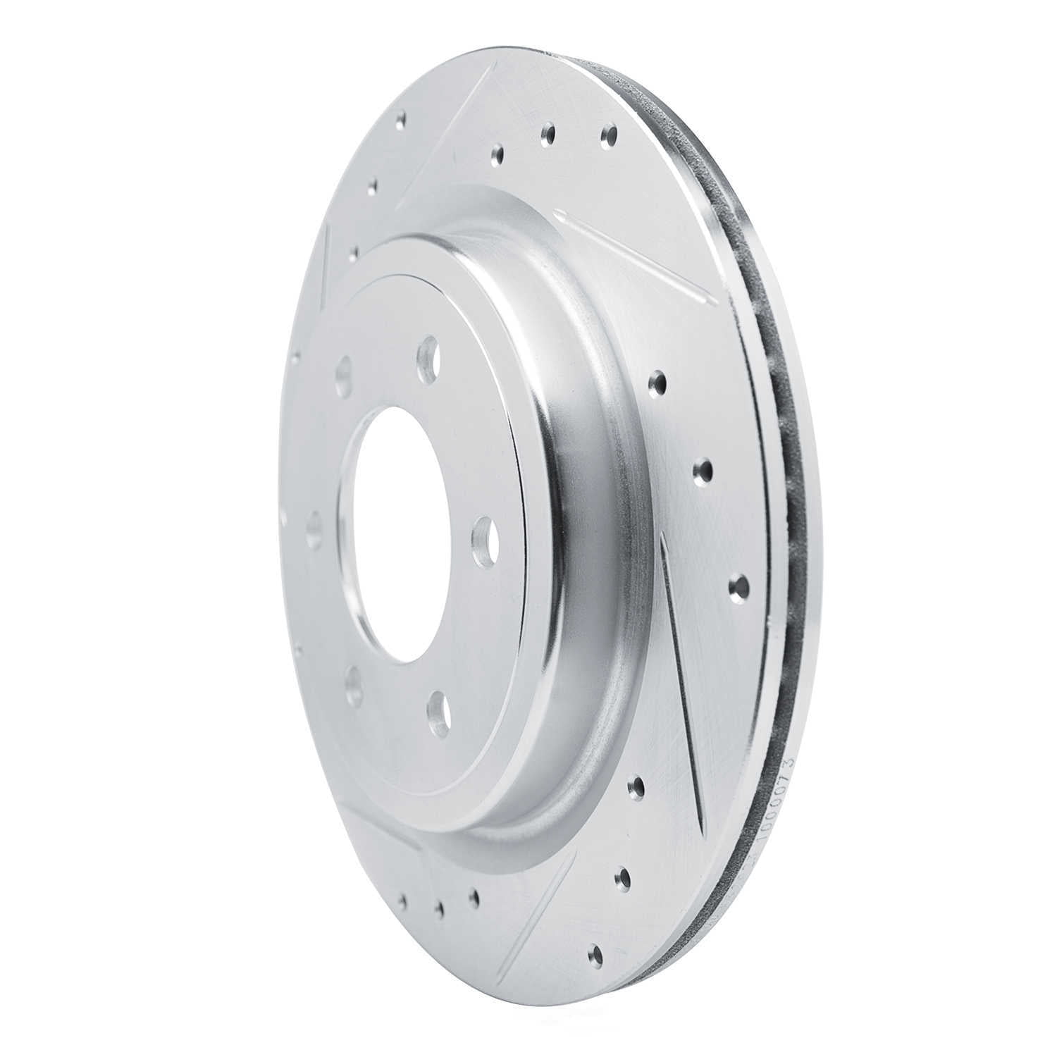 Dynamic Friction Company 631-54289L DFC Brake Rotor - Drilled And Slotted - Silver