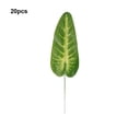 thumbnail image 3 of Inteprter 20 bolsas de decoración verde para árboles de gatos, hojas de sandía simuladas para un aspecto natural que hace una oreja de Type3 NO3, 3 of 6
