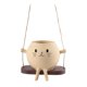 thumbnail image 4 of Maceta con forma de gato, contenedor de plantas, maceta decorativa y creativa para mesa o jardín. Balancearse, 4 of 7