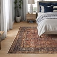 thumbnail image 2 of Bloom Rugs Washable Non-Slip 4' x 6' Rug - Terracotta / Mustard Traditional Oriental Area Rug for Living Room, Bedroom, Dining Room, and Kitchen - Exact size: 4' x 6', 2 of 8