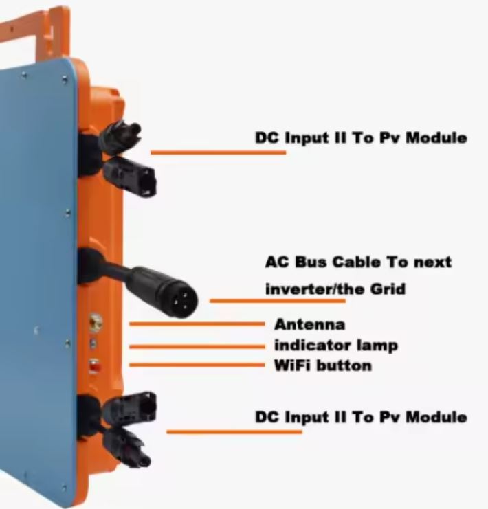 2800W Solar Grid Tie Micro Inverter, 120/240Vac GridOutput, 18-60Vdc Solar Input