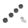 thumbnail image 1 of Adaptadores de eje de rueda CUTICAT 4 piezas Adaptador hexagonal para cubo de rueda Negro, 1 of 6